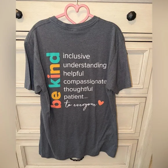 ‘Be Kind' Graphic Tee - Charcoal - Picture 2 of 4